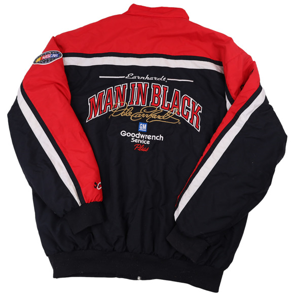 Vintage Chase Authentics Dale Earnhardt Man in Black Embroidered Jacket - Picture 9 of 10
